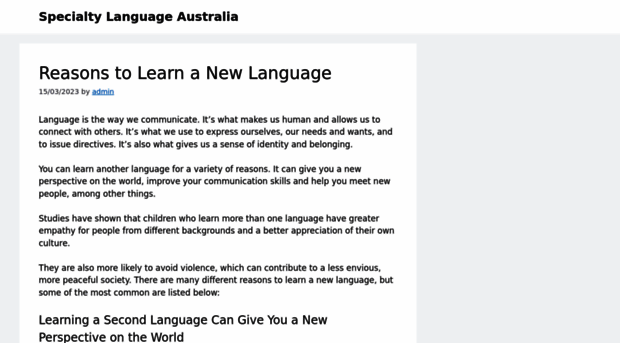 specialty-language.com.au