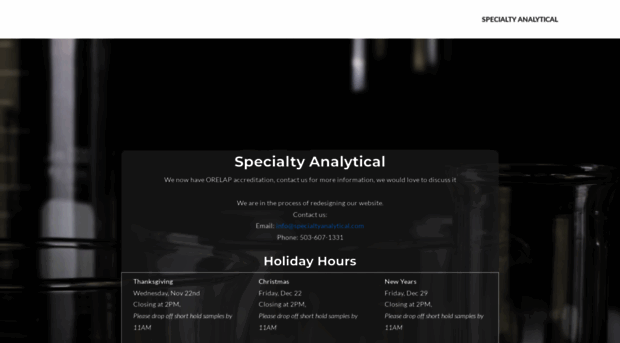 specialtyanalytical.com