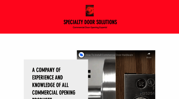 specialtydoorsolutions.com