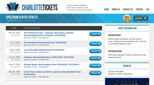 spectrum.center-charlotte.com