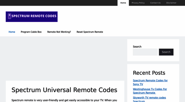 spectrumremotecodes.com