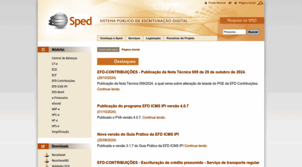 sped.fazenda.gov.br