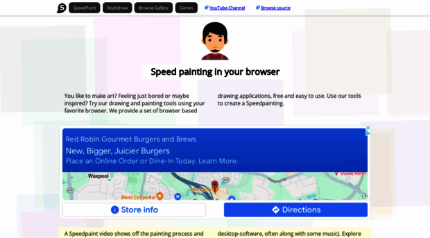 SpeedPaint - online paint & drawing application