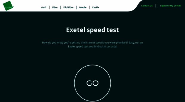 speedtest.exetel.com.au