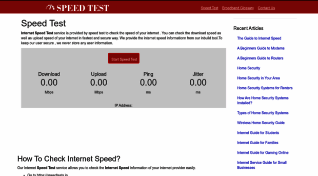 speedtests.in