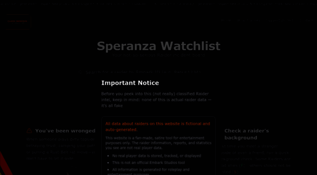 speranza-watchlist.com