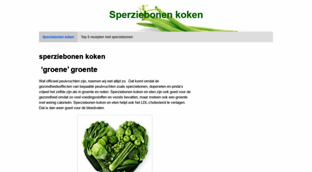 sperziebonenkoken.com