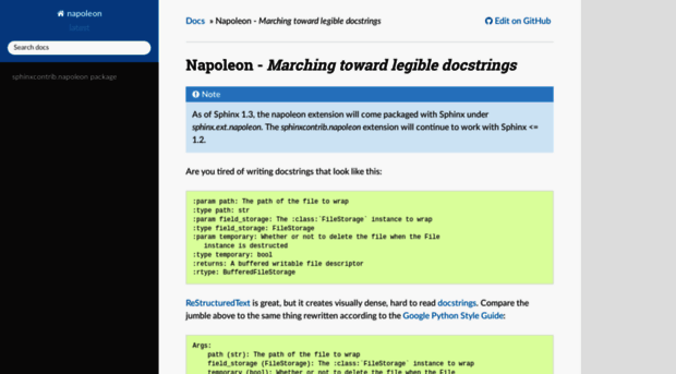 sphinxcontrib-napoleon.readthedocs.org
