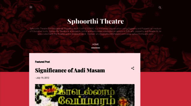 sphoorthi-theatre.blogspot.com