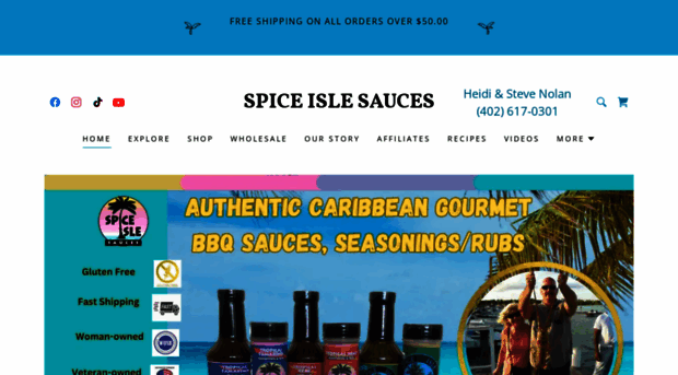 spiceislesauces.com