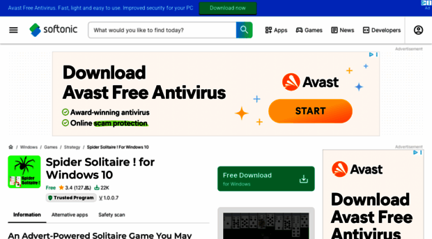 spider-solitaire-for-windows-10.en.softonic.com