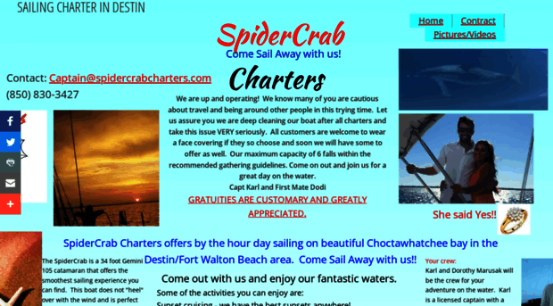 spidercrabcharters.com