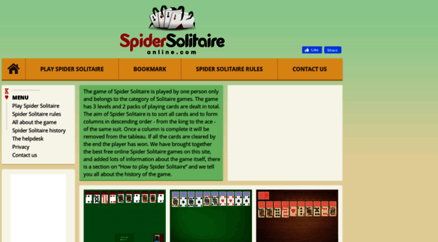 spidersolitaireonline.com