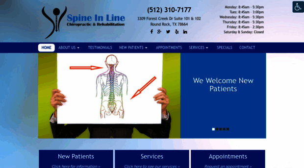 spineinlinechiro.com