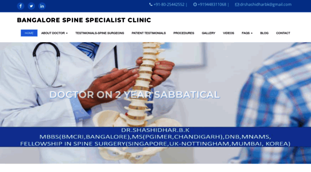 spinesurgeonbangalore.com