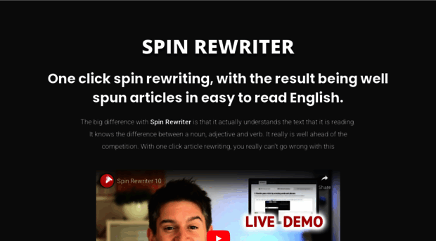 spinrewriter.com.au - Spin Rewriter | The ultimate t... - Spin Rewriter