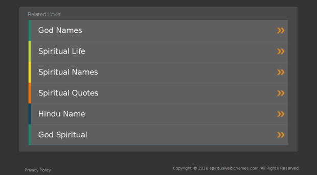 spiritualvedicnames.com
