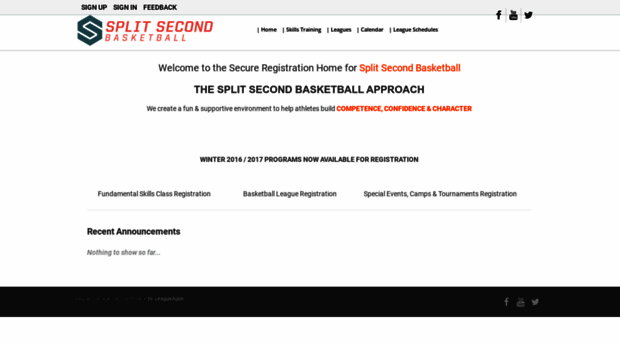 splitsecondbasketball.leagueapps.com