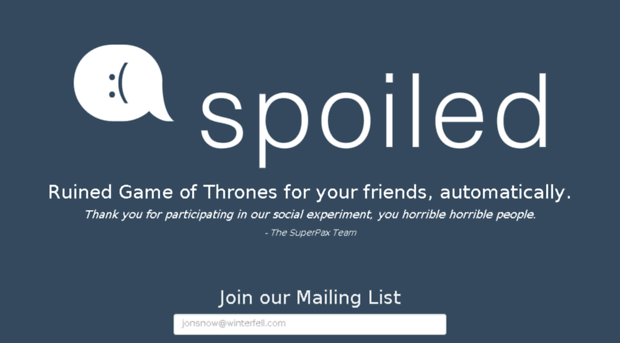 spoiled.io