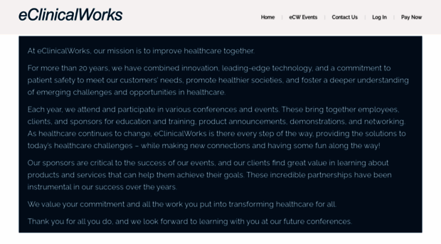 sponsors.eclinicalworks.com