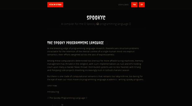 spookylang.com