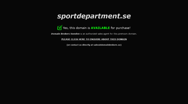 sportdepartment.se