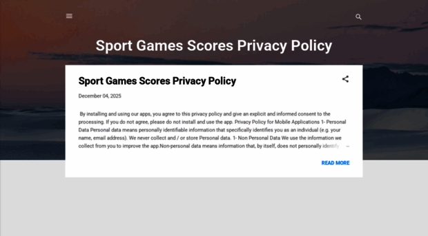 sportgamesscoresprivacypolicynew.blogspot.com