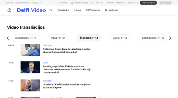  - Transliacijos - DELFI TV - Sporto TV