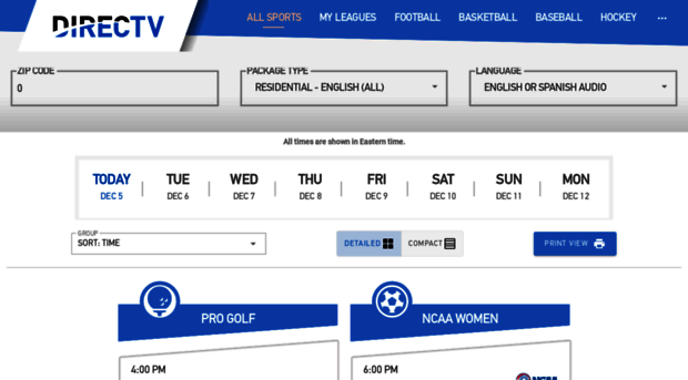 sports.directv.com