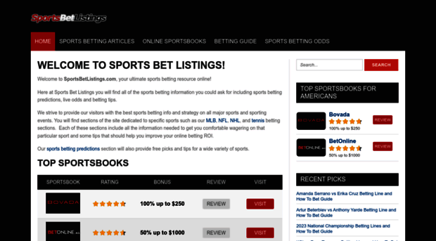 sportsbetlistings.com