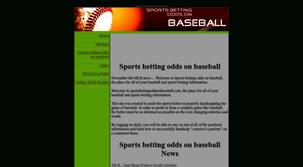 sportsbettingoddsonbaseball.com