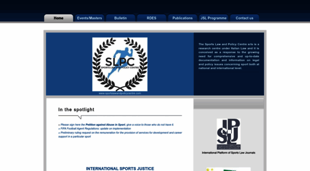 sportslawandpolicycentre.com