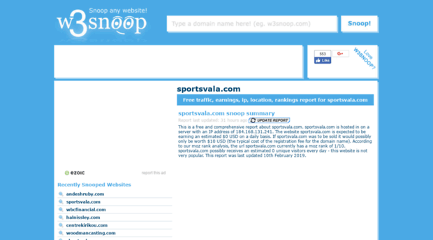 sportsvala.com.w3snoop.com