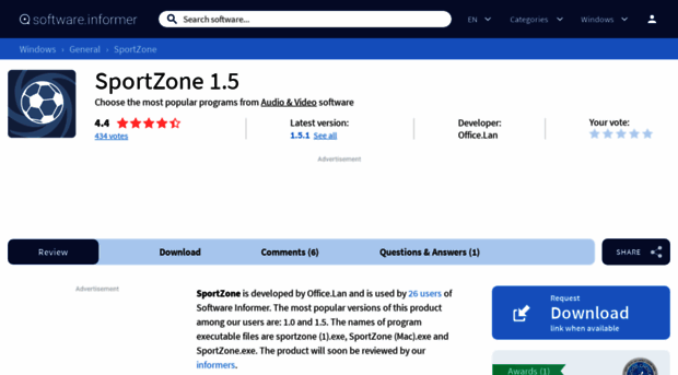 sportzone.software.informer.com