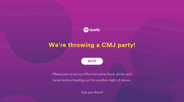 spotify-cmj.splashthat.com