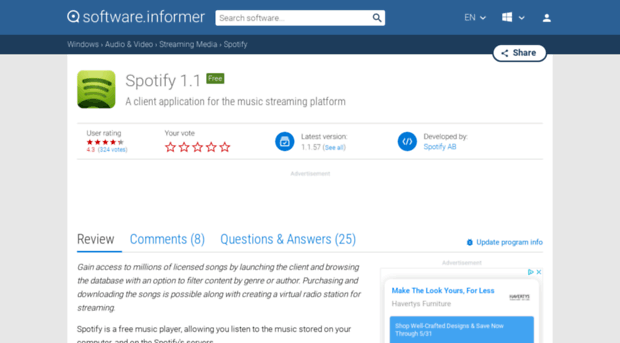 spotify.software.informer.com