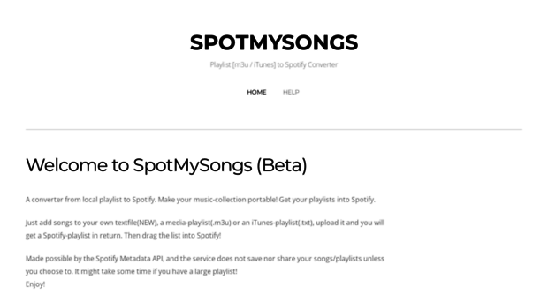 spotmysongs.com