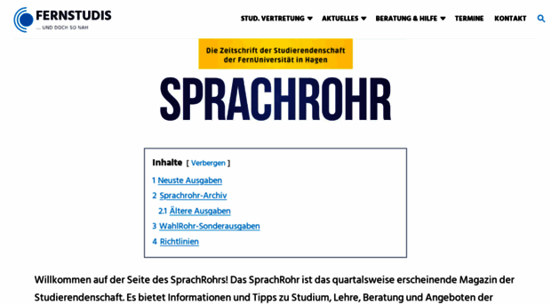 sprachrohronline.de