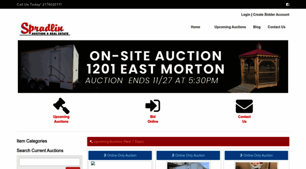 spradlinauction.com