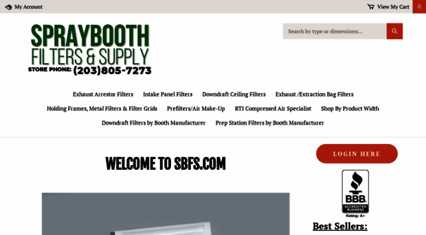 sprayboothfiltersandsupply.com