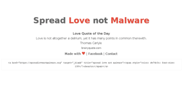 spreadlovenotmalware.org