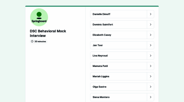 springboard-behavioralmockinterview.youcanbook.me