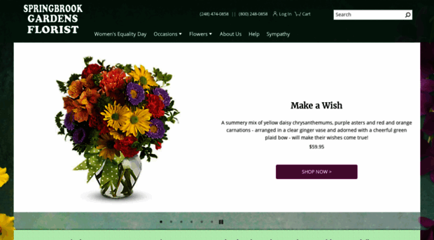 springbrookgardensflorist.com