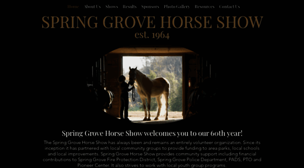 springgrovehorseshow.com