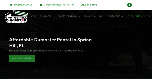 springhilldumpsterrental.com