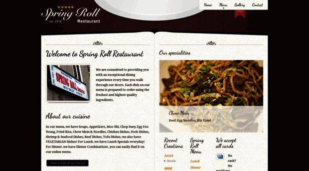 springrollrestaurant.com