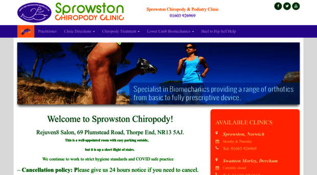 sprowstonchiropody.co.uk