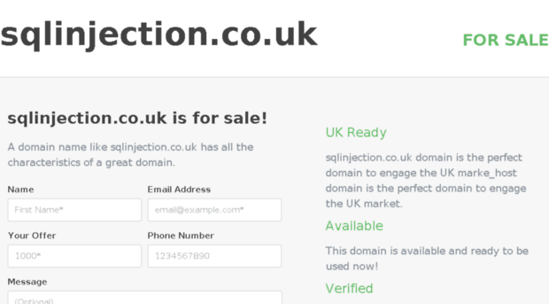 sqlinjection.co.uk