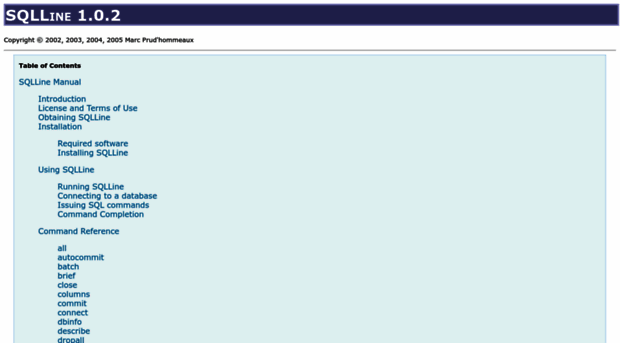 sqlline.sourceforge.net