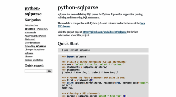 sqlparse.readthedocs.org